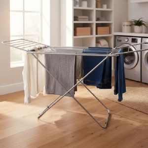 Varal De Chão Com Abas 1,86x0,90x0,56 Em Alumínio